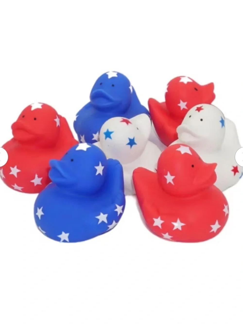 Patriotic Star Rubber Duck Set - Red White & Blue-24 Pack